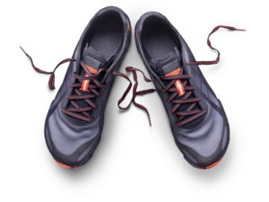 at home running workout shoes